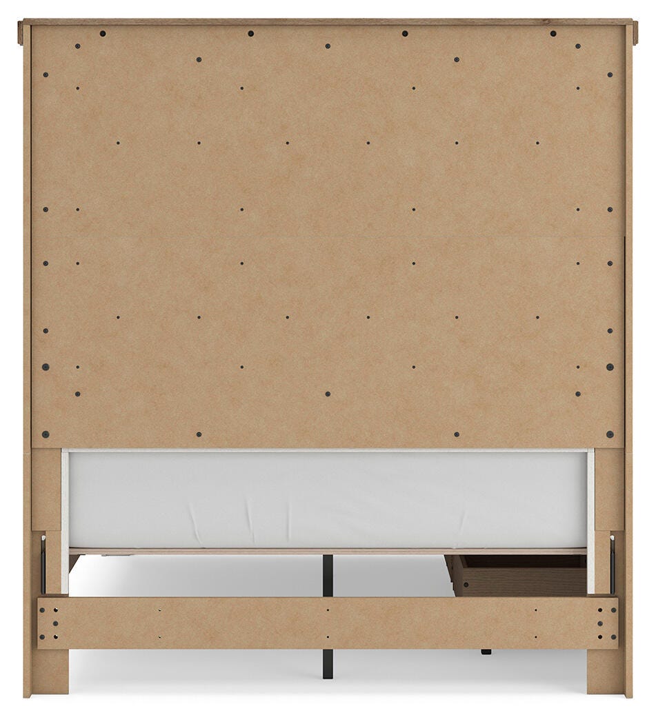 Savonport White/Brown Full Panel Bed with Storage view 9