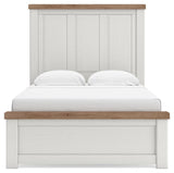 Savonport White/Brown Full Panel Bed view 5