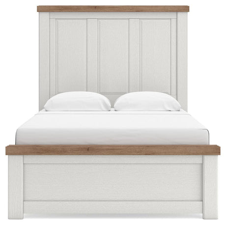 Savonport White/Brown Full Panel Bed view 5