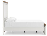 Savonport White/Brown Full Panel Bed view 7