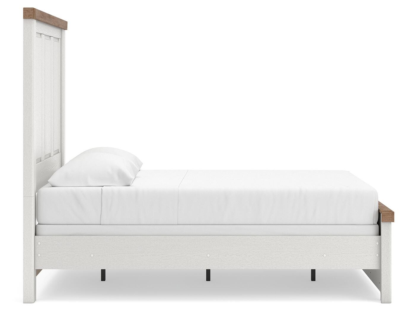 Savonport White/Brown Full Panel Bed view 7