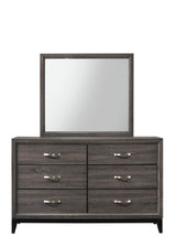 Side angle of Akerson Night Stand Gray highlighting metal legs