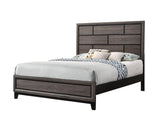 Akerson Gray Finish Wood Full Panel Bed angled view
