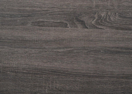 Akerson Gray King Wood Panel Bed