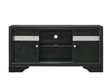 Regata Black and Silver Modern King Storage Platform Bed