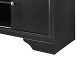 Regata dresser in black and silver with 7 drawers