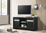 Regata Black and Silver Modern King Storage Platform Bed