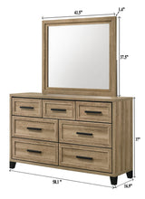 Jameson Light Brown Dresser and Mirror view 2
