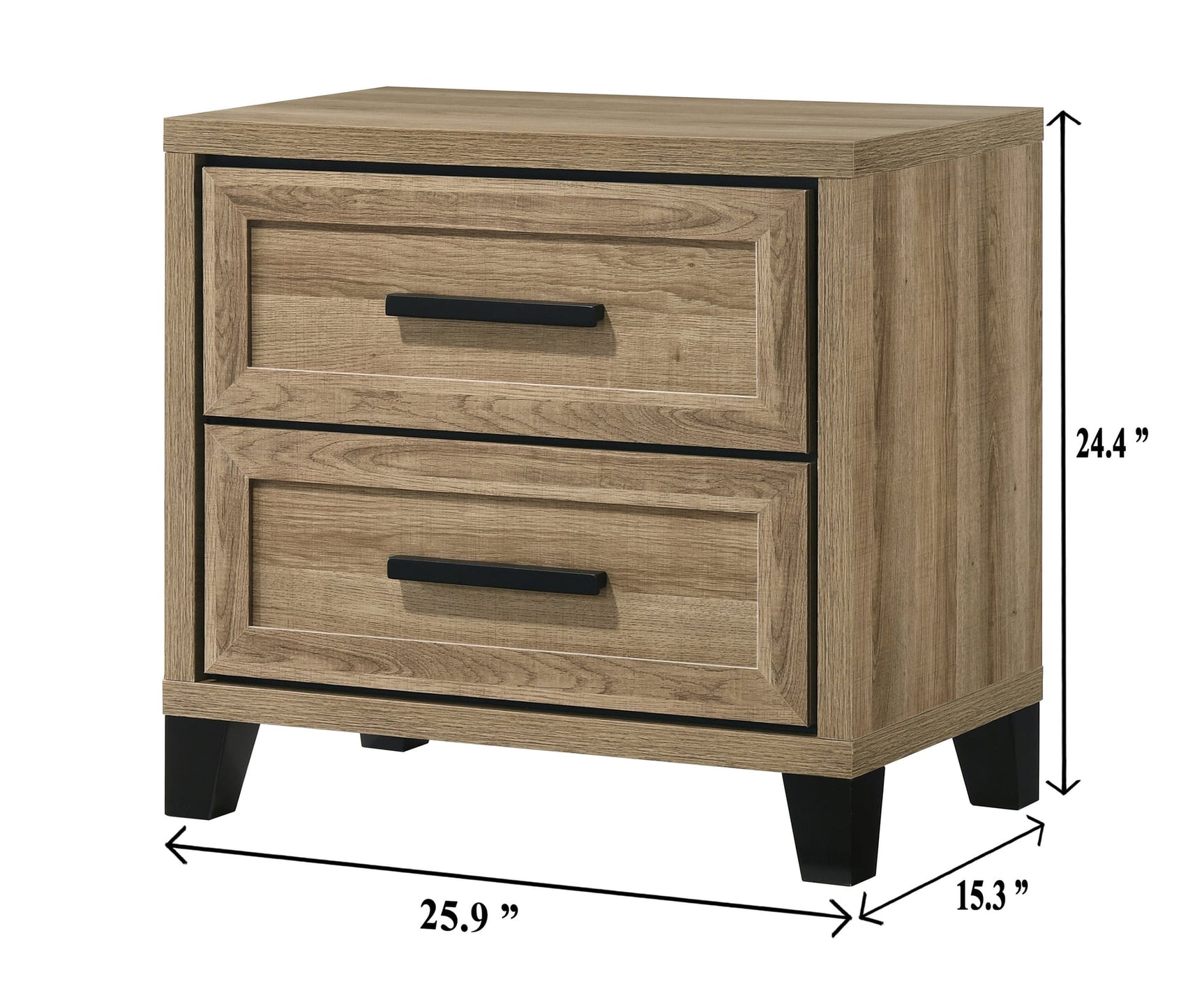 Jameson Light Brown Panel Bedroom Set view 12