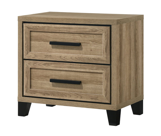 Jameson Light Brown Nightstand with Classic Design from Decor Furniture