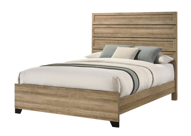 Jameson Light Brown Panel King Bed from Decor Furniture