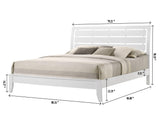 Evan king headboard white close-up