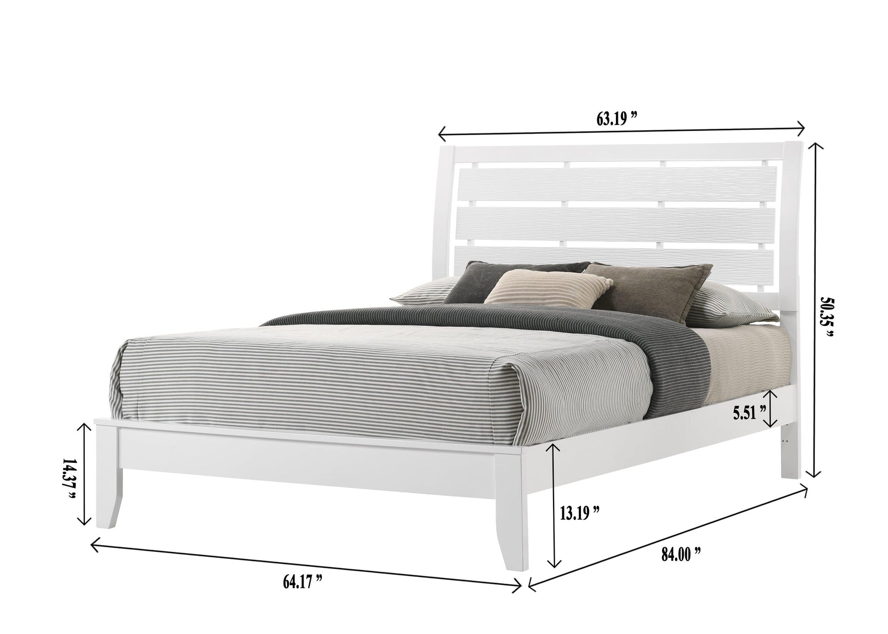 Evan white dresser with 9 spacious drawers in sleek contemporary style