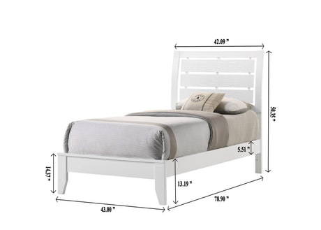 Evan white dresser with 9 spacious drawers in sleek contemporary style