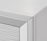 Evan white dresser with 9 spacious drawers in sleek contemporary style