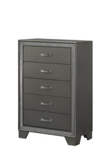 Kaia Gray Night Stand with 2 Spacious Drawers