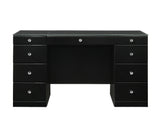 Close-up of vanity base drawer