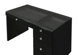 Morgan Luxo black vanity with LED lighting top