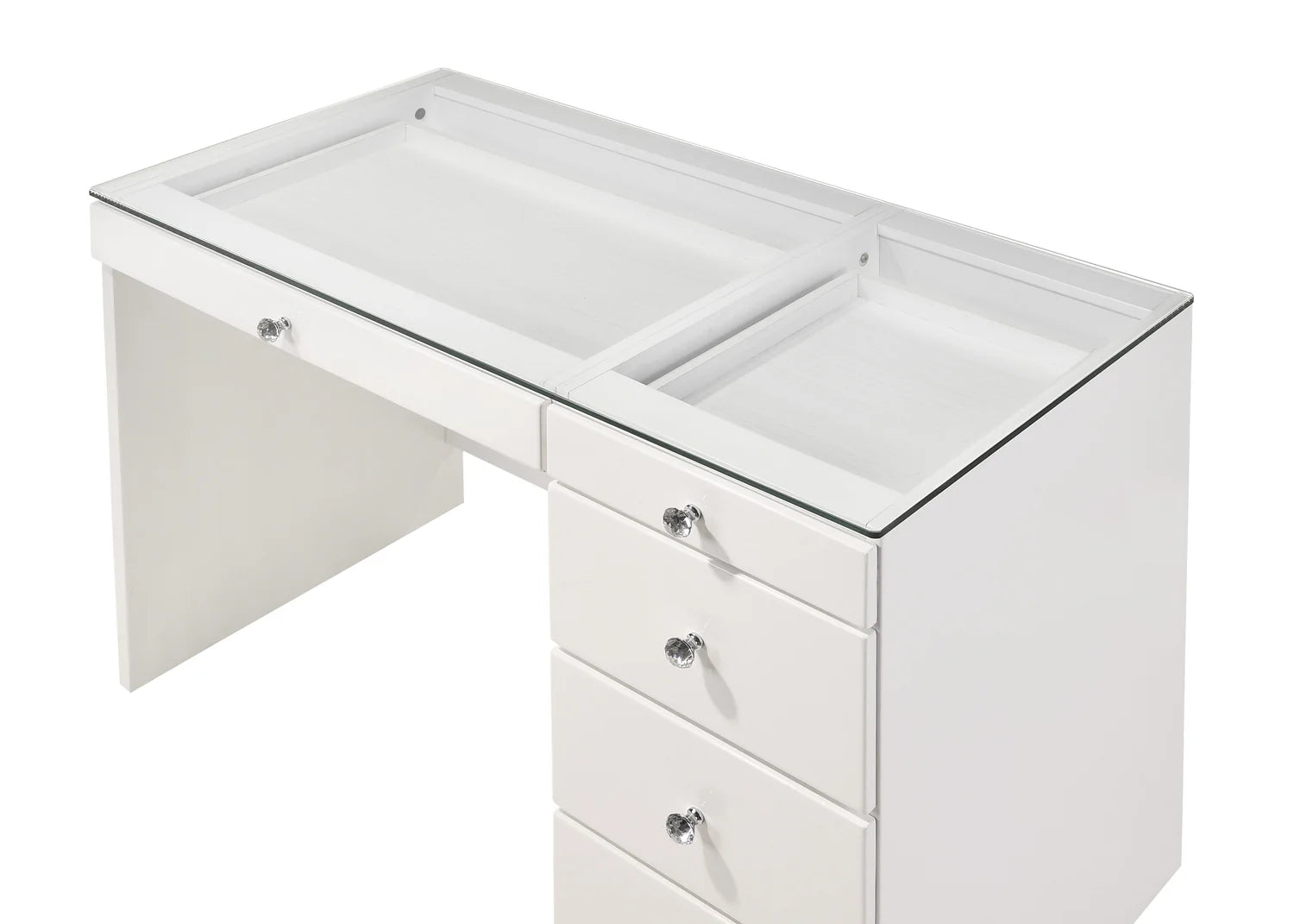 Morgan Vanity Set back view showing sleek design