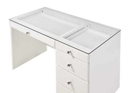 Morgan Vanity Set back view showing sleek design