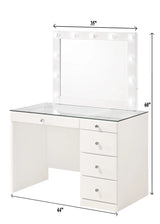 Morgan Vanity Set with storage drawers open