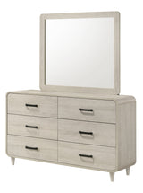 Nyomi white dresser front view