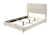 Nyomi White Upholstered Panel Bedroom Set bedroom view with Queen bed