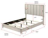 Nyomi White Panel Queen Bed view 4
