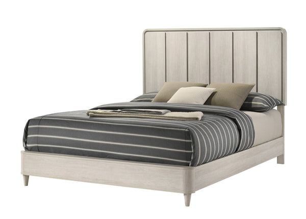 Nyomi White Panel King Bed from Decor Furniture