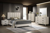 Nyomi White Panel King Bed view 2