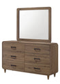 Nyomi Light Brown Dresser and Mirror from Decor Furniture