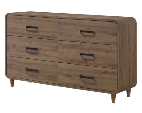 Nyomi Light Brown Dresser and Mirror view 2