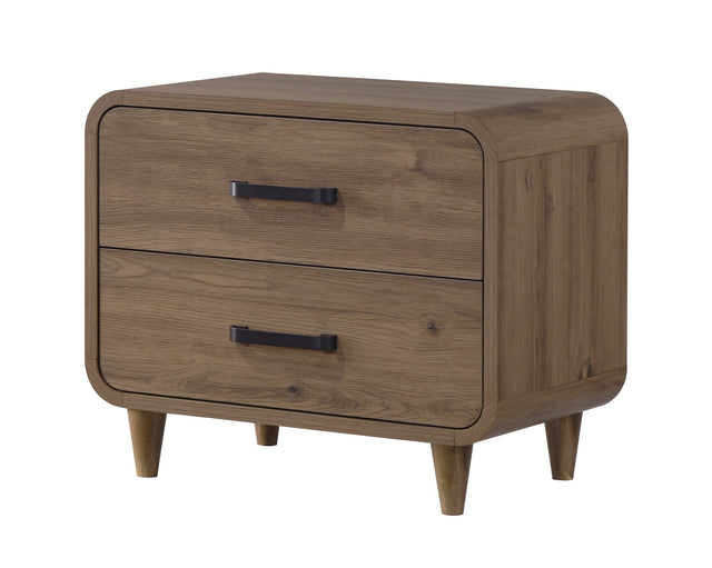 Nyomi Nightstand in Light Brown Finish from Decor Furniture