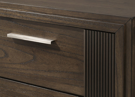 Brown finish detail on Carlton furniture