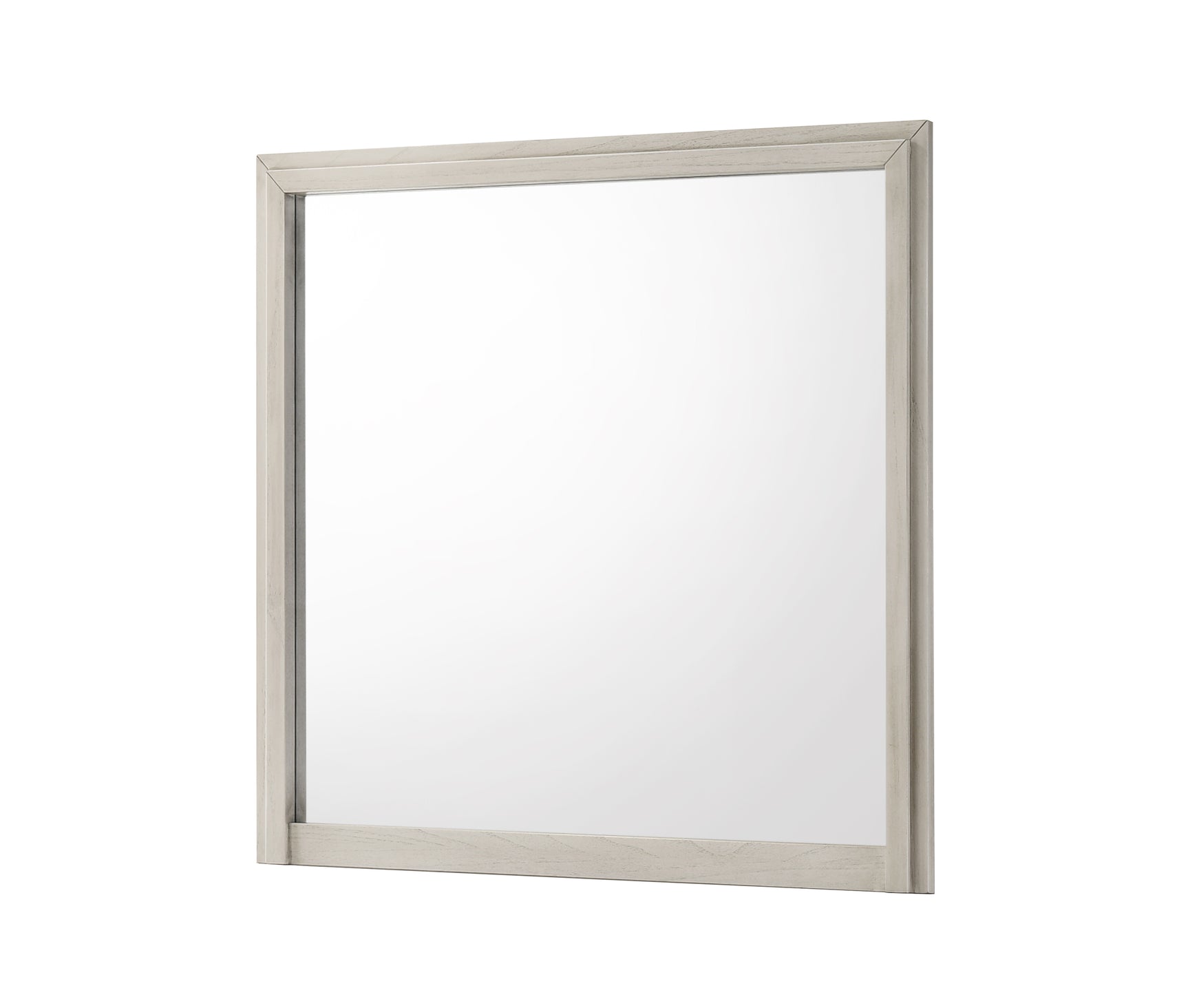 Main view of mirror from Carlton White Upholstered Panel Bedroom Set