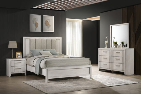 Carlton Chest in white mist finish