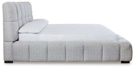 Grendusk King Upholstered Bed side profile