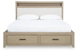 Calmoro Gray Bookcase Bedroom Set view 5