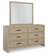 Calmoro Gray Bookcase Bedroom Set angled view