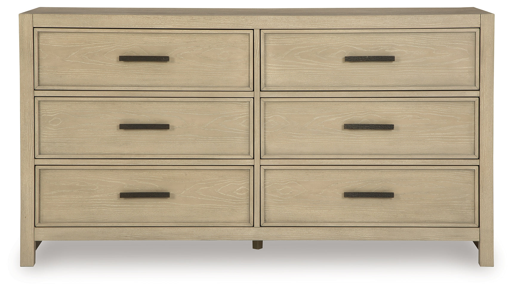 Calmoro Gray Dresser head-on view