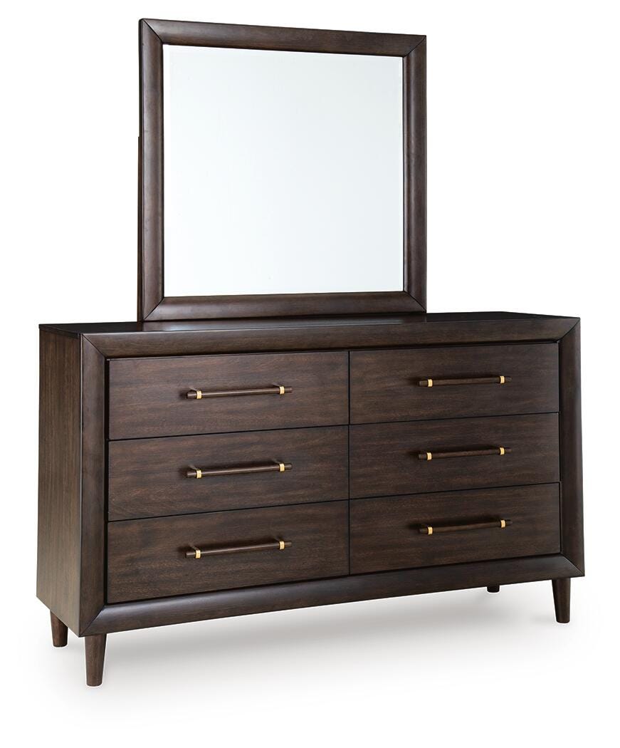 Dantenton dresser side angle showing drawers