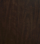 Close-up of Dantenton Nightstand merlot finish texture