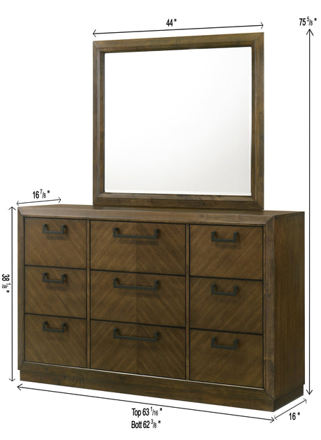Lakecrest Brown Upholstered Panel Bedroom Set view 8