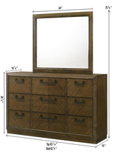 Lakecrest Brown Dresser and Mirror view 3