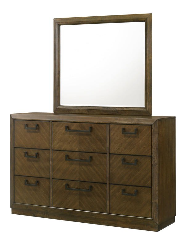 Lakecrest Brown Dresser and Mirror from Decor Furniture