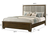 Lakecrest Brown Upholstered Panel Bedroom Set view 5