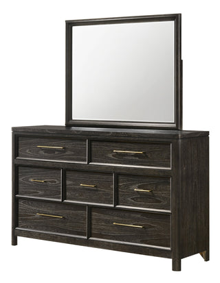 Ethel Dark Brown Dresser and Mirror from Decor Furniture