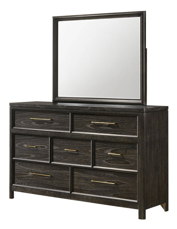 Ethel Dark Brown Dresser and Mirror from Decor Furniture