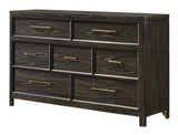 Ethel Dark Brown Upholstered Panel Bedroom Set view 8