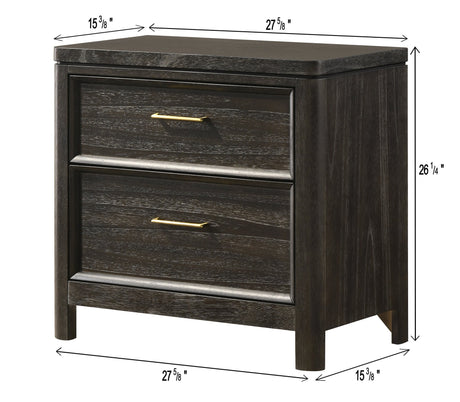 Ethel Dark Brown Nightstand view 3